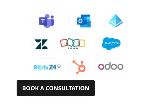Pulse UC integrations — Microsoft Teams, Salesforce, Zoho, HubSpot and more